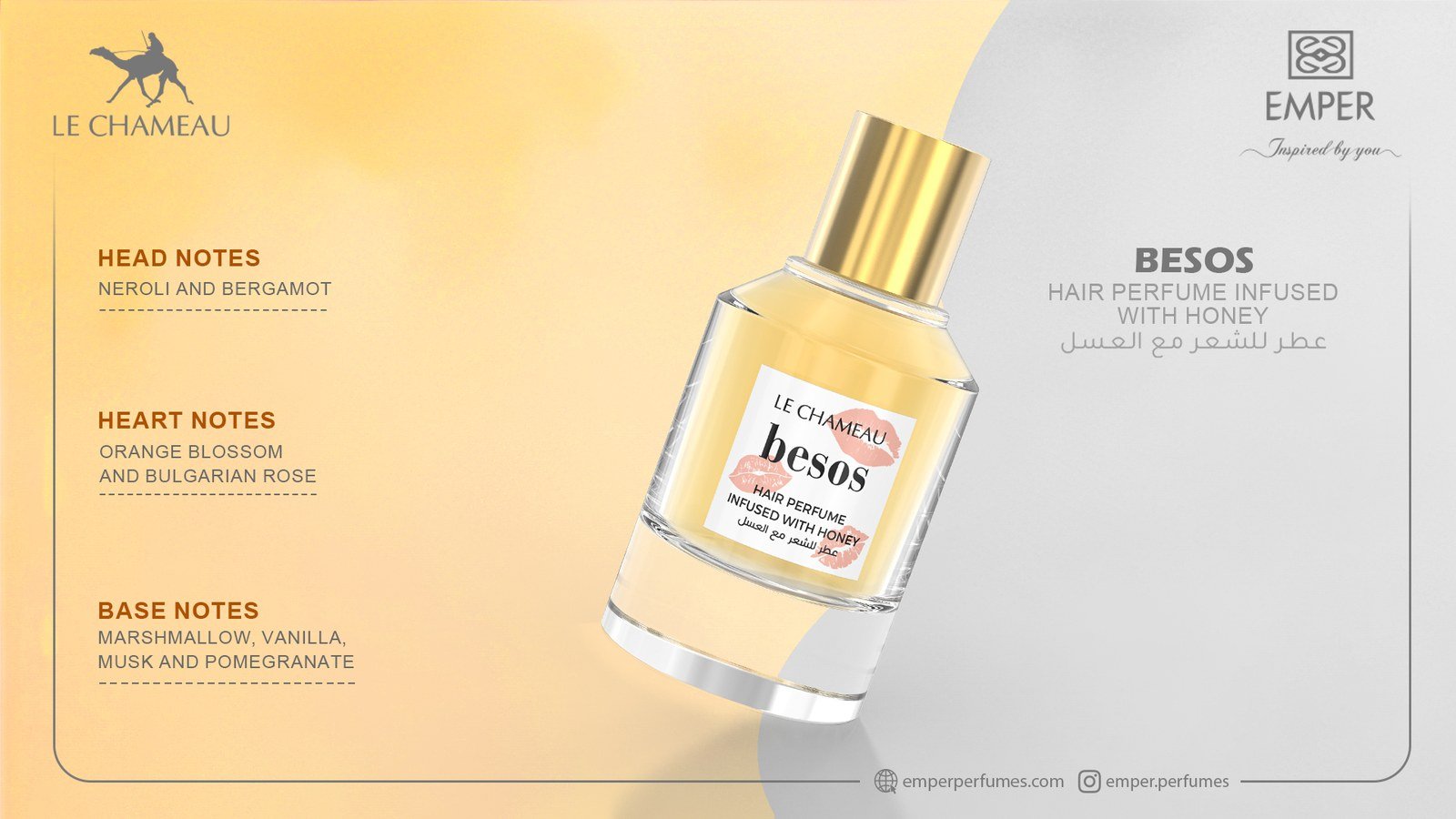 Besos — Hair Perfume con Miel